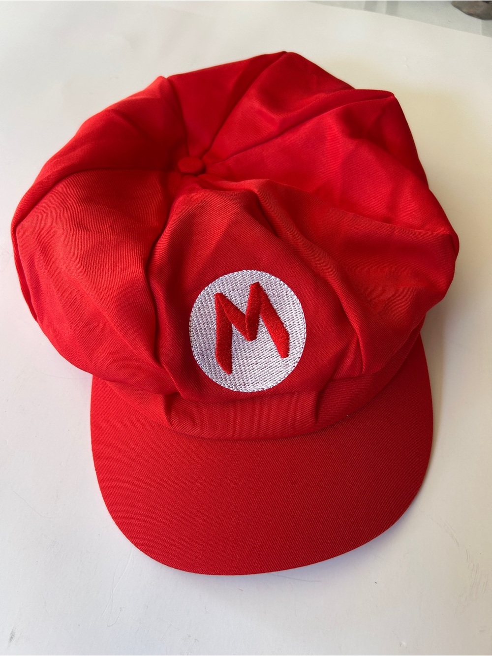 Nintendo Red Kids Mario-Style Cap with White 'M' Patch